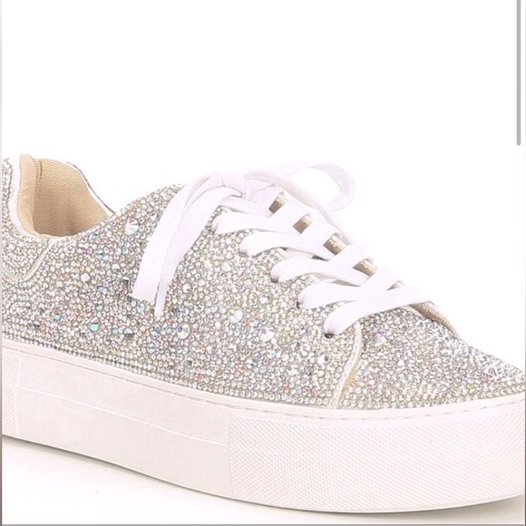 BETSEY JOHNSON RHINESTONE PLATFORM SNEAKER